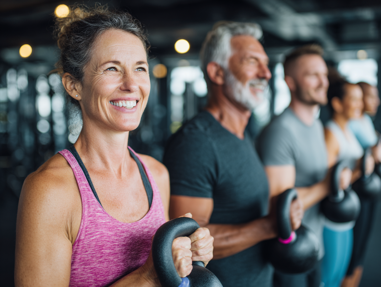 Досвідчений тренер консультує клієнта